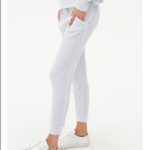 Michael Stars Berkley Drawstring Waist Thermal Jogger in Ice Blue with Pockets